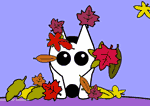 Zippy celebrates autumn.